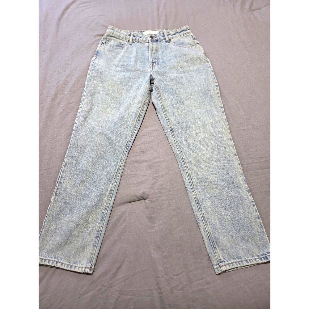 Hidden Los Angeles Womens Light Wash Straight Leg Blue Denim Jeans Size 28